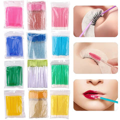 300Pcs Eyelash Applicator Lip Brush Micro Brush Lash Brush Make Up Brush For Extending Eyelashes Same Color Suit