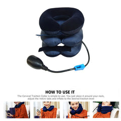 Inflatable Neck Massage Instrument Neck Traction Apparatus Device Soft Neck Cervical Collar Pillow Pain Stress ReliefNeck Brace