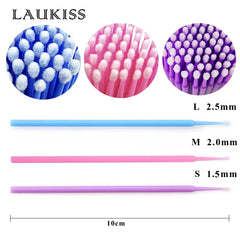 300Pcs Eyelash Applicator Lip Brush Micro Brush Lash Brush Make Up Brush For Extending Eyelashes Same Color Suit