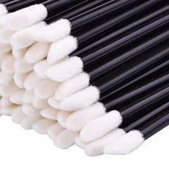 50 Pcs Disposable Lip Brush Soft Lipstick Mascara Wands Applicators Eyelash Cleaner Cosmetic Brushes Women Make Up Tools