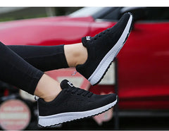 Women Casual Shoes Fashion Breathable Walking Mesh Flat Shoes Sneakers Women 2021 Gym Vulcanized Shoes White Female Footwear