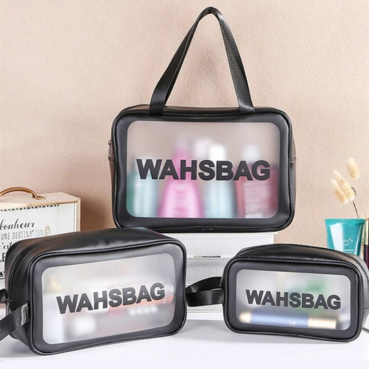 Storage Toiletry Organize Waterproof PVC Travel Cosmetic Portable Bag Transparent Zipper Makeup storage bag Case Female Wash Kit