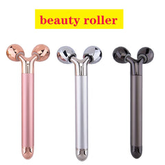 Electric Roller Beauty Bar Vibrating Facial Roller Massager Anti-Wrinkle Skin Care Roller Face Massager Lift Slimming Tool