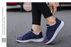 Women Casual Shoes Fashion Breathable Walking Mesh Flat Shoes Sneakers Women 2021 Gym Vulcanized Shoes White Female Footwear