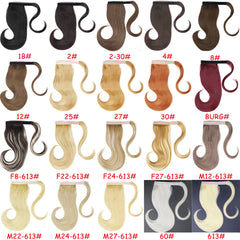 MERISIHAIR Synthetic Long Straight Wrap Around Clip In Ponytail Hair Extension Heat Resistant Pony Tail Fake Hair