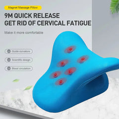 Neck Shoulder Stretcher Relaxer Cervical Chiropractic Traction Device Massage Pillow for Pain Relief Cervical Spine Alignment