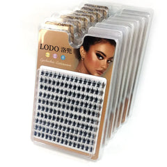 1 Box/150 Bunches Mink Eyelashes 3D Natural Russian Individual Eyelash extension Eyelash cluster Makeup Tool Lashes wholesale