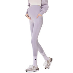 2023 Pregnant Woman Adjustabl Leggings New Maternity Pants Leggings Pregnancy Thin Soft Cotton Pants High Waist Clothes