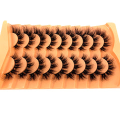 7/8/9/10Pairs Eyelashes Makeup Soft Fluffy 3D Mink False Eyelashes Thick HandMade Volume Mink Lashes Faux Cils Natural Fake Lash