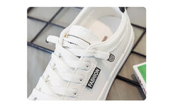 Outdoor Walking Trainers Women Running Shoes Summer Fashion White PU Leather Lace-Up Breathable Jogging Casual Sneakers De Mujer