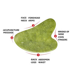 New Anti Aging Jade Stone Massage Set Gua Sha Rose Quartz Jade Face Roller gua shua