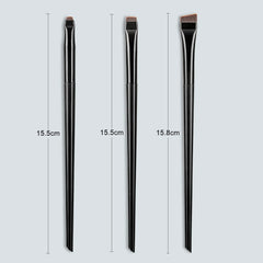 Karsyngirl 3pcs/set Blade Eyeliner Brush Eyebrow Brush Portable Flat Fine Eye Liner Brow Contour Makeup Brushes Makeup Tool