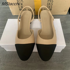 All-match Flat Shoes Women Sandals Non-Slip Soft Leisure Shoes Mixed Colors Comfort Low Heel Femme Thick Bottom Designer Shoes