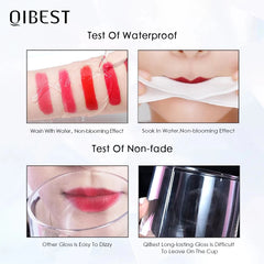 NICEFACE Nude Liquid Lipsticks Waterproof Velvet Matte Lip Gloss Long Lasting Non-stick Cup Lip Tint Makeup Pigment Cosmetics