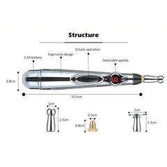 Electronic Acupuncture Pen Electric Meridians Therapy Heal Meridian Energy Massage Pen Relief Pain Tools