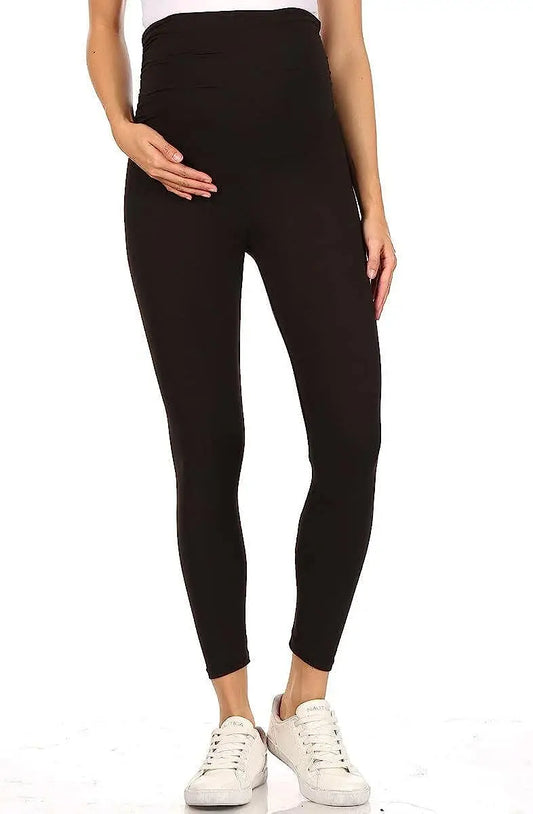 Pregnant women's tight pants, abdominal pregnancy casual yoga tight pants, abdominal casual pants, women's jogging frosted women