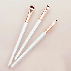 Karsyngirl 3pcs/set Blade Eyeliner Brush Eyebrow Brush Portable Flat Fine Eye Liner Brow Contour Makeup Brushes Makeup Tool