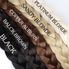 MERISIHAIR Long Braided Ponytail Hair Extension For Women Boxing Braids Wrap Around Chignon Tail With Rubber Band Hair DIY