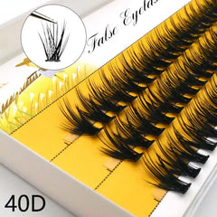 20D/30D Mink Eyelashes 1 Box/60 Bundles Natural Eyelash extension 3D Russia Individual Eyelash Cluster Makeup Tools Lashes Cilia