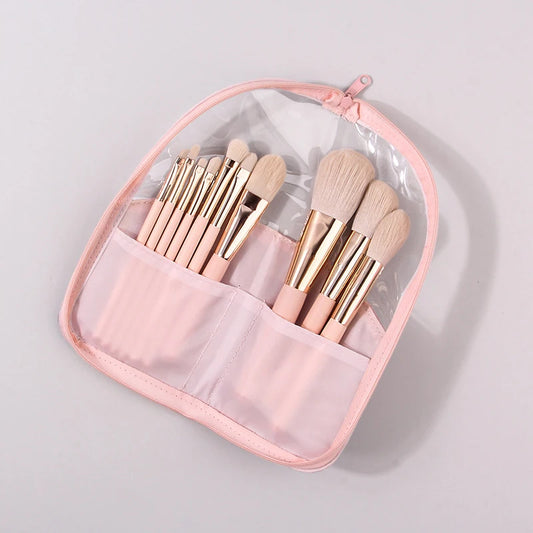 1Pcs Makeup Brush Case Makeup Brush Holder Travel Waterproof Cosmetic Bag Stand-up Foldable Makeup Cup With Zipper