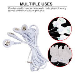 3.5mm Electrode TENS Cable for TENS Machine Digital Therapy Machine Body Massager Massage Device Health Care Relaxation