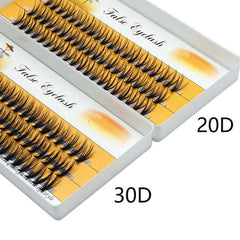 20D/30D Mink Eyelashes 1 Box/60 Bundles Natural Eyelash extension 3D Russia Individual Eyelash Cluster Makeup Tools Lashes Cilia