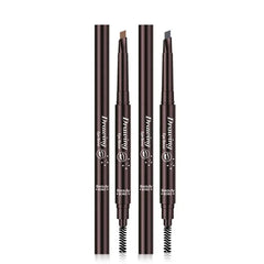 Double Ended Eyebrow Pencil Waterproof Long Lasting Eyebrow Enhancers Eye Makeup Cosmetic Tools with Brush Brow Extension Pencil