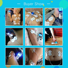 Electric Tens Unit Machine Pulse Massager Muscle Stimulator Therapy Pain Relief Digital Massage Electric Meridian Body Massage