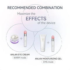 ANLAN EMS Eye Beauty Device Microcurrent Eye Massager Remove Eye Bags Dark Circles Red Blue Light Eye Lifting Massage Instrument