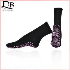 1 Pair Feet Tourmaline Relax Massage Self-heating Socks Warm Infrared Magnetic Therapy Anti-Fatigue Regulate the Nervous System