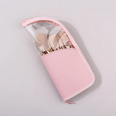 1Pcs Makeup Brush Case Makeup Brush Holder Travel Waterproof Cosmetic Bag Stand-up Foldable Makeup Cup With Zipper