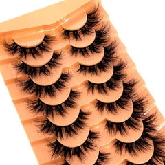 7/8/9/10Pairs Eyelashes Makeup Soft Fluffy 3D Mink False Eyelashes Thick HandMade Volume Mink Lashes Faux Cils Natural Fake Lash