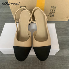 All-match Flat Shoes Women Sandals Non-Slip Soft Leisure Shoes Mixed Colors Comfort Low Heel Femme Thick Bottom Designer Shoes