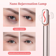 Electric EMS Eye Massager Vibration Constant Temperature Eye Beauty Devices Rotatable Red Light Eye Care Pen Anti Dark Circle