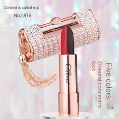 5 in 1 Oriental Classical Beauty Concentric Lock Lipstick Matte Pigmented Waterproof Makeup Silky Touch Charming Cosmetic