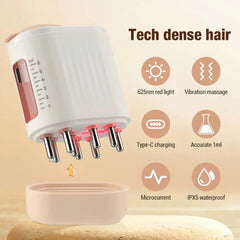 Electric Scalp Massager Head Massage Hair Regrowth Brush Red Light Therapy Hair Scalp Treatments Machine Oil Serum Comb Gua Sha