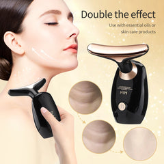 Electric Neck Massager Neck Beauty Instrument Neckline Removing Instrument Sonic Vibration Beauty Device Lifting and Firming Fac