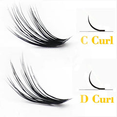 60 bundles/box 20/30D Individual Cluster Eyelash Extension Natural Mink False Eyelashes Professional Makeup Lashes wholesale