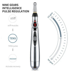 Electric Acupuncture Point Massage Pen Pain Relief Laser Therapy Electronic Meridian Energy Pen Body Head Back Neck Leg Massager